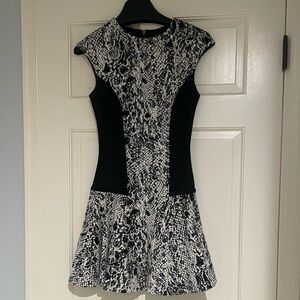 Ted Baker Liri cap sleeve jacquard dress